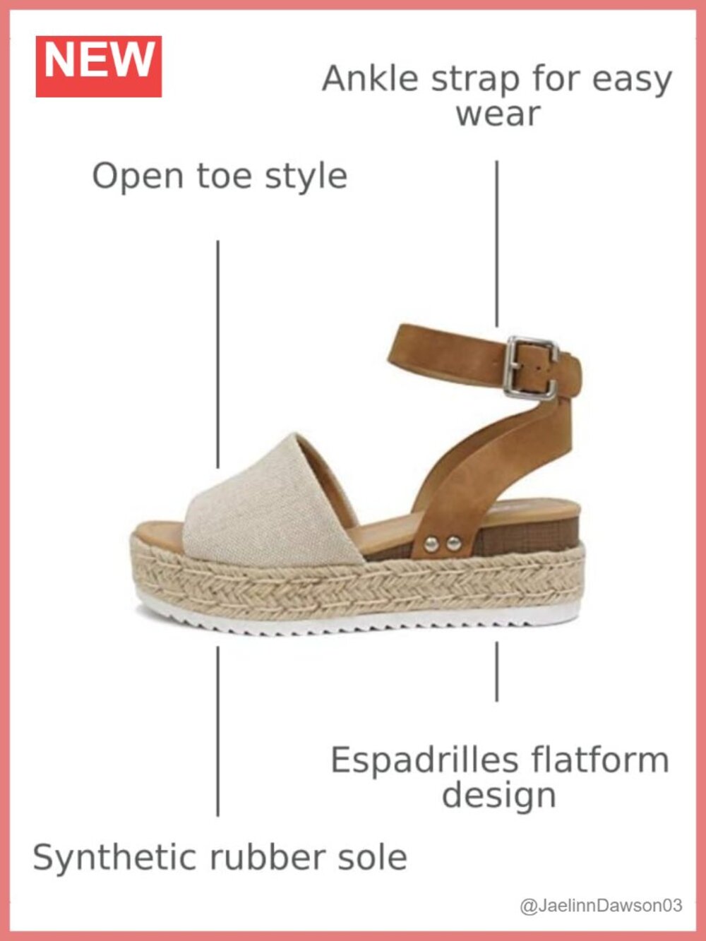 Open Toe Buckle Ankle Strap Espadrilles Flatform Wedge Casual Sandals